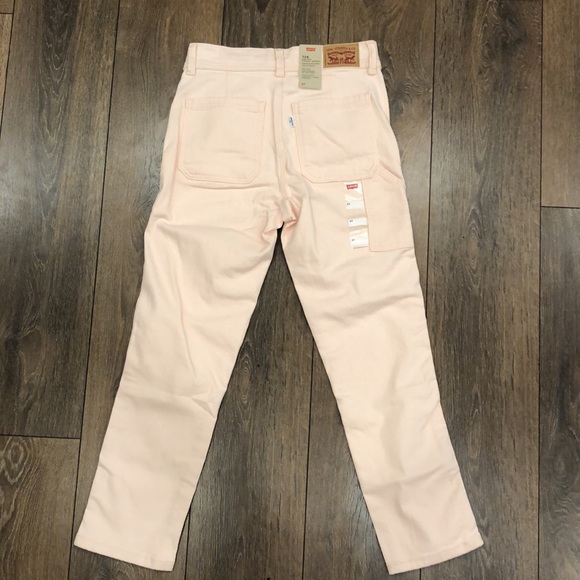 NWT Levi’s High Rise Straight Cropped Pink Jeans Size 27 - Picture 5 of 6